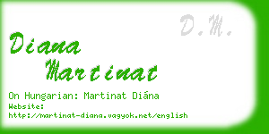 diana martinat business card
